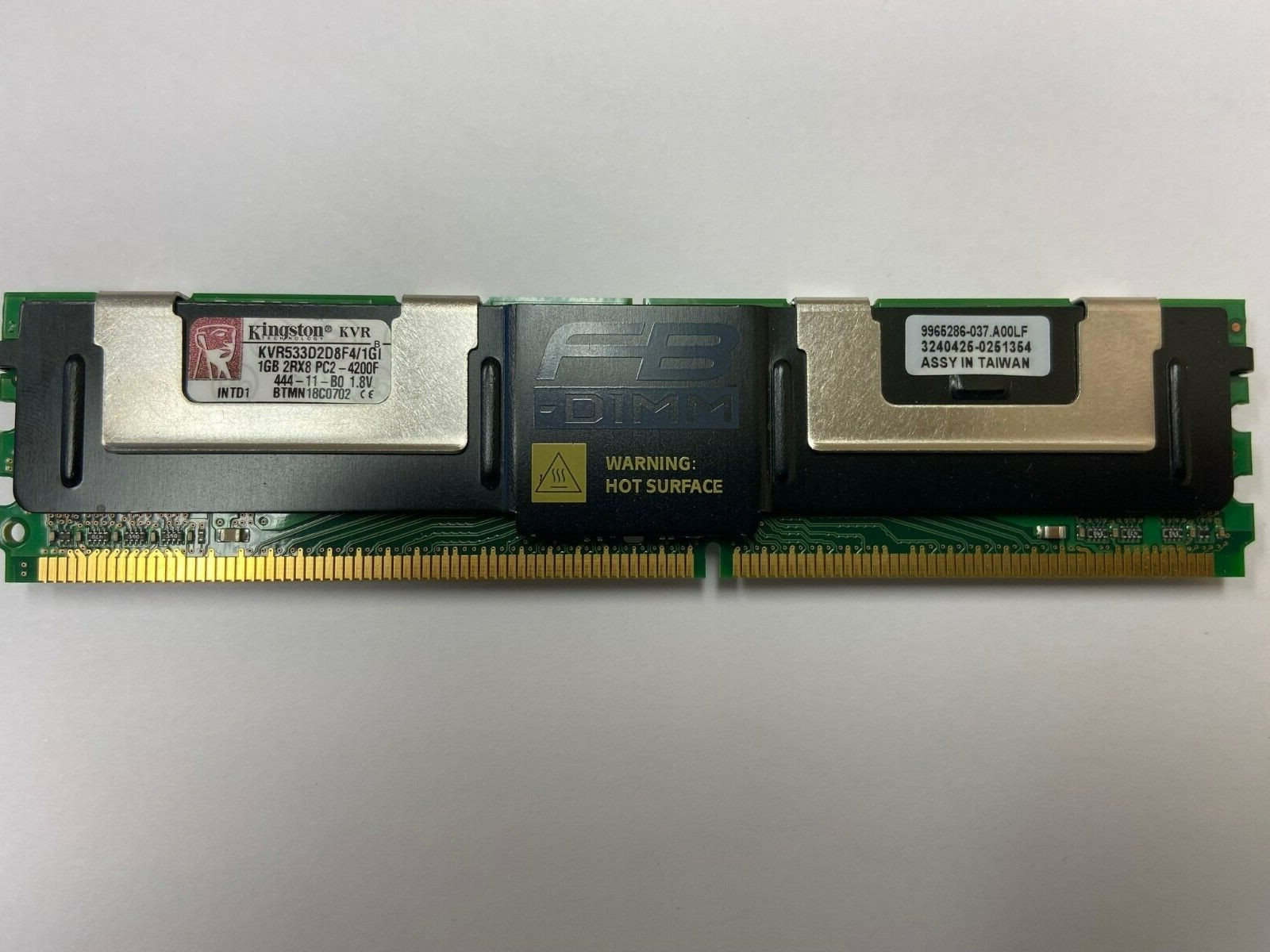 Kingston KVR533D2D8F4/1GI, 1GB DDR2-533MHz PC2-4200 ECC Fully Buffered CL4 240 p