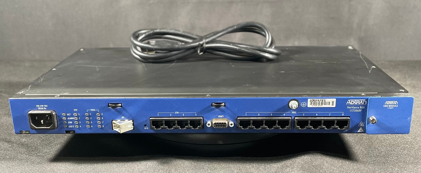 Adtran NetVanta 1172868F1 Enterprise Router  12-Port 8x Gigabit LAN, 2x T1/E1