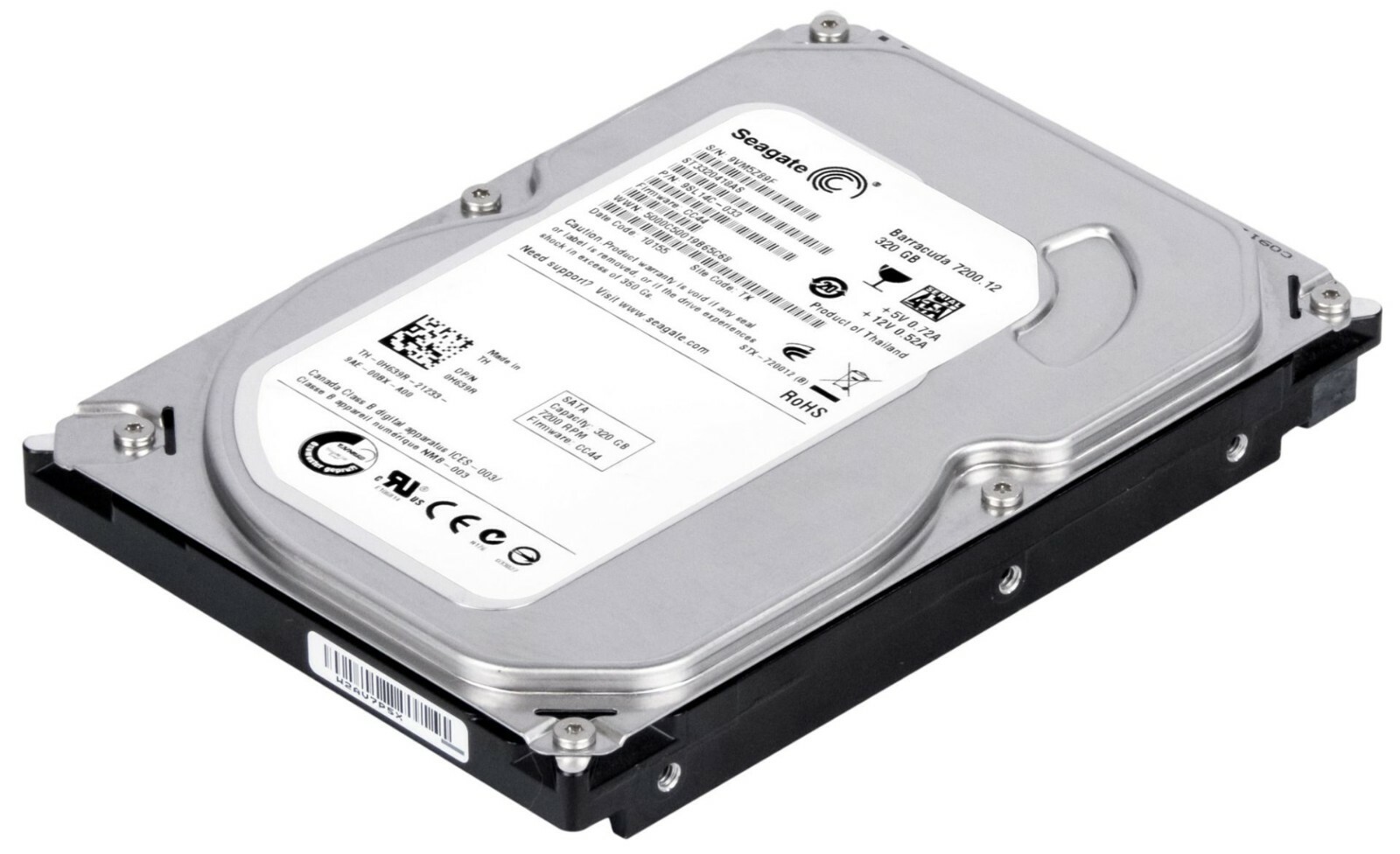 HARD DRIVE DELL 0H639R ST3320418AS 320GB 7200RPM 16MB SATA II 3.5''