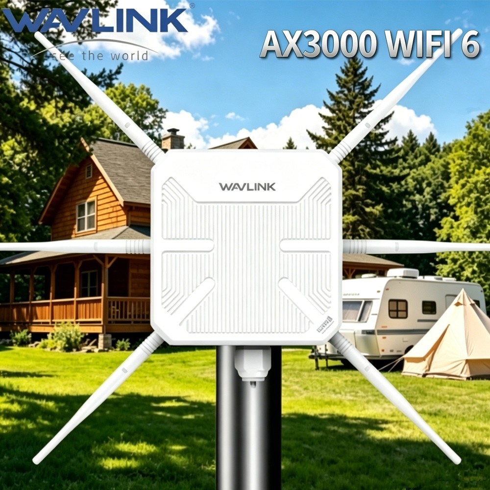 WAVLINK AX3000 Outdoor WiFi6 Extender Long Range Wireless Router AP POE WN588HX3