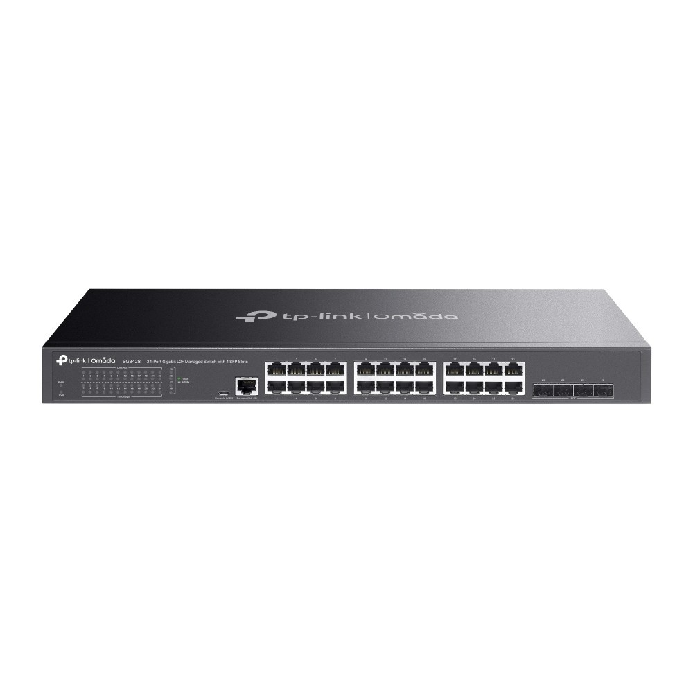 TP-Link SG3428 | Omada 24-Port 1000Mbps Gigabit L2+ Managed Switch | 4* 1GE SFP