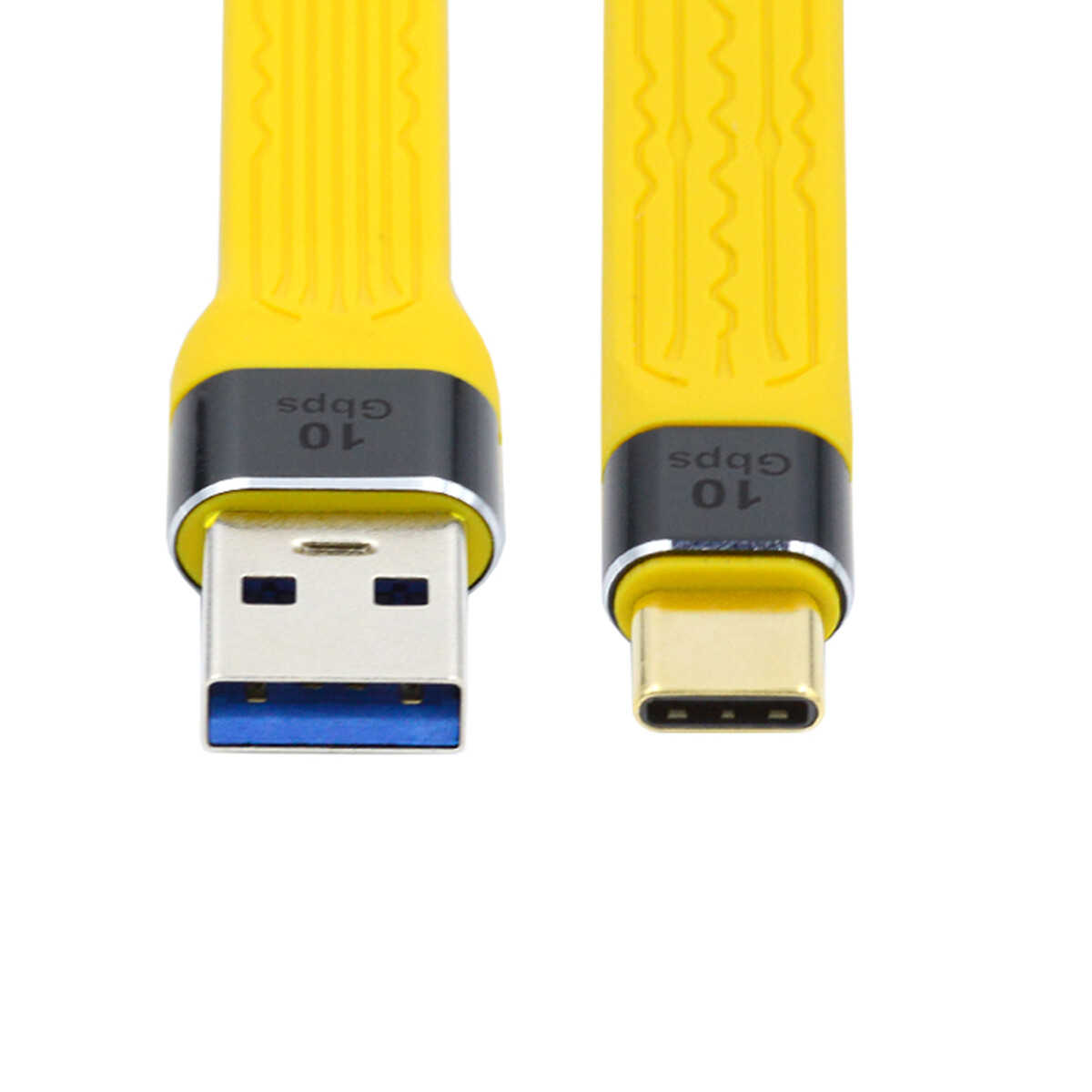 CABLECY 10Gbps USB3.1 Type C Male to USB3.0 Type A Male Flat Slim FPC Data Cable