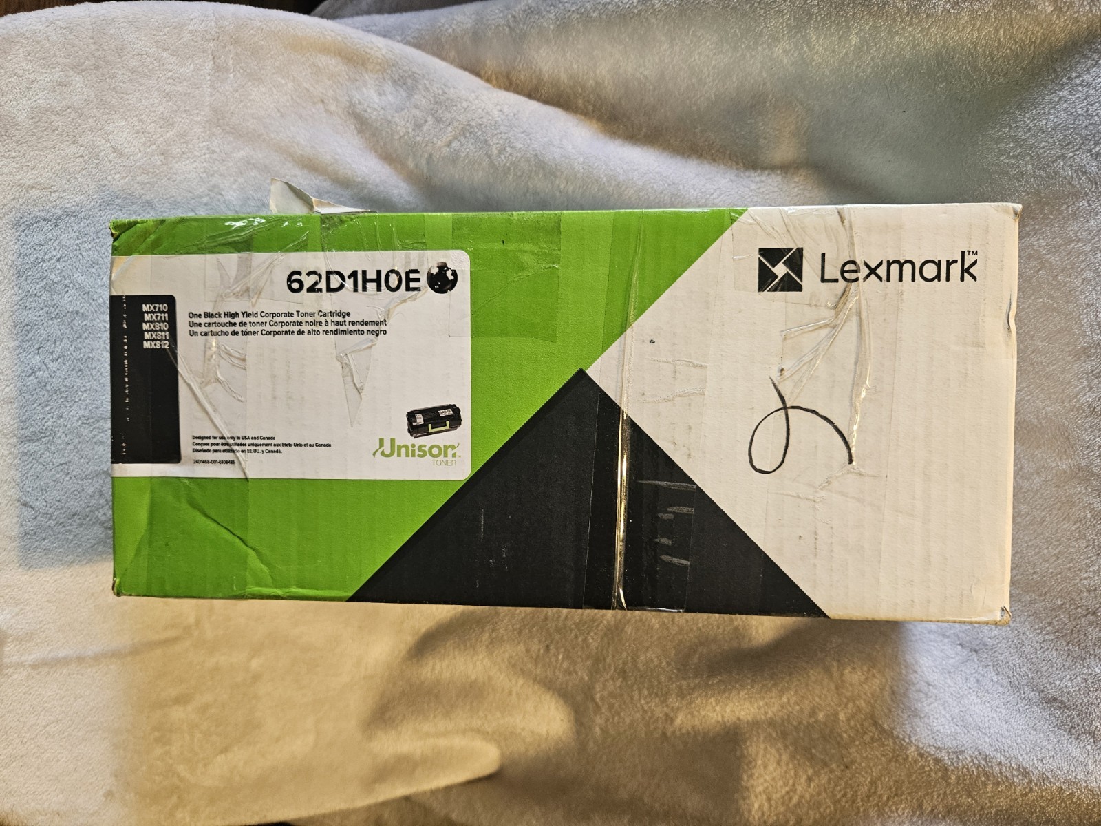 Lexmark 62D1H0E Black High Yield Toner Cartridge For MX710 New OEM Cartridge New