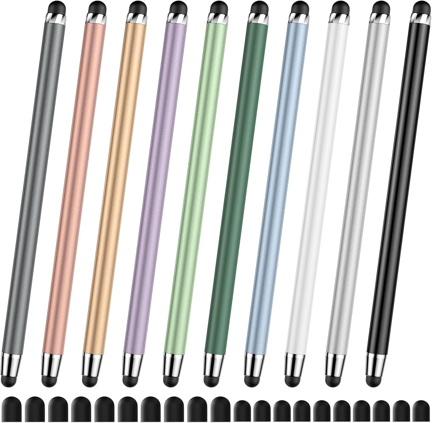 10 Pack Stylus,Stylus Pen for Touchscreen.Universal Capacitive Stylus.2-In-1 Dua