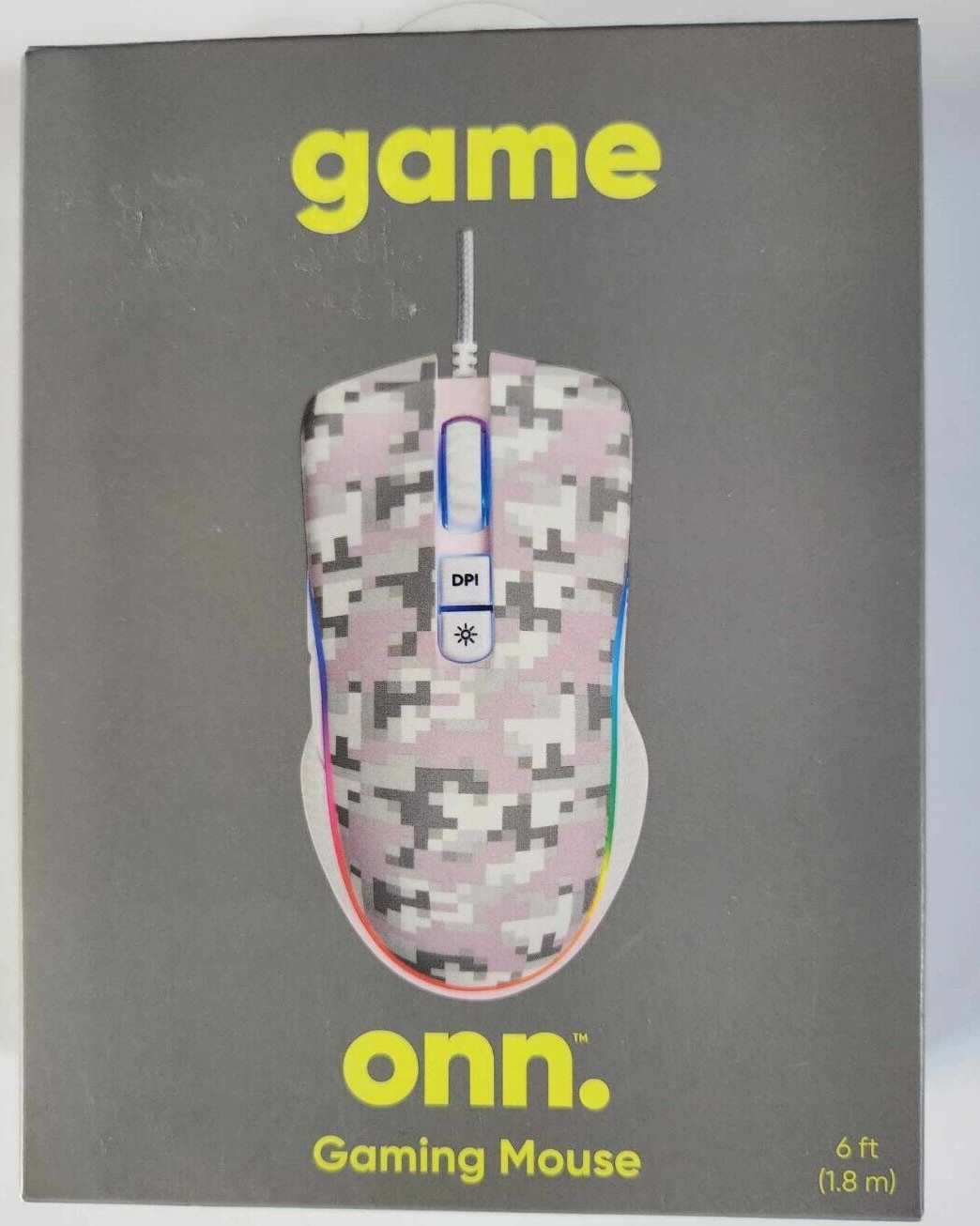 Game Onn Gaming Mouse 7 LED Lighting Effects Adjustable Sensitivity