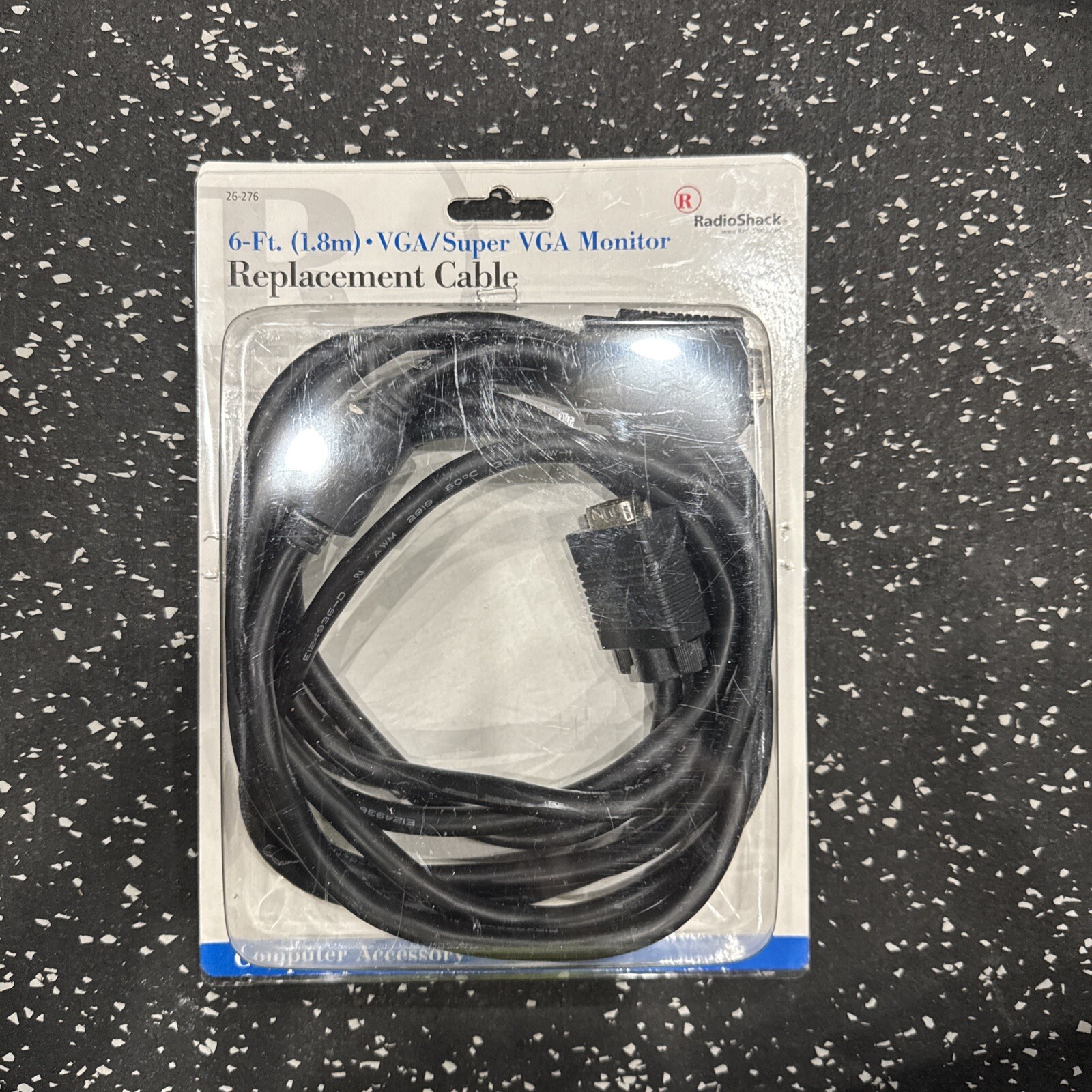   RadioShack 26-276 6ft Male Super VGA PC Monitor Heavy Duty Replacement Cable