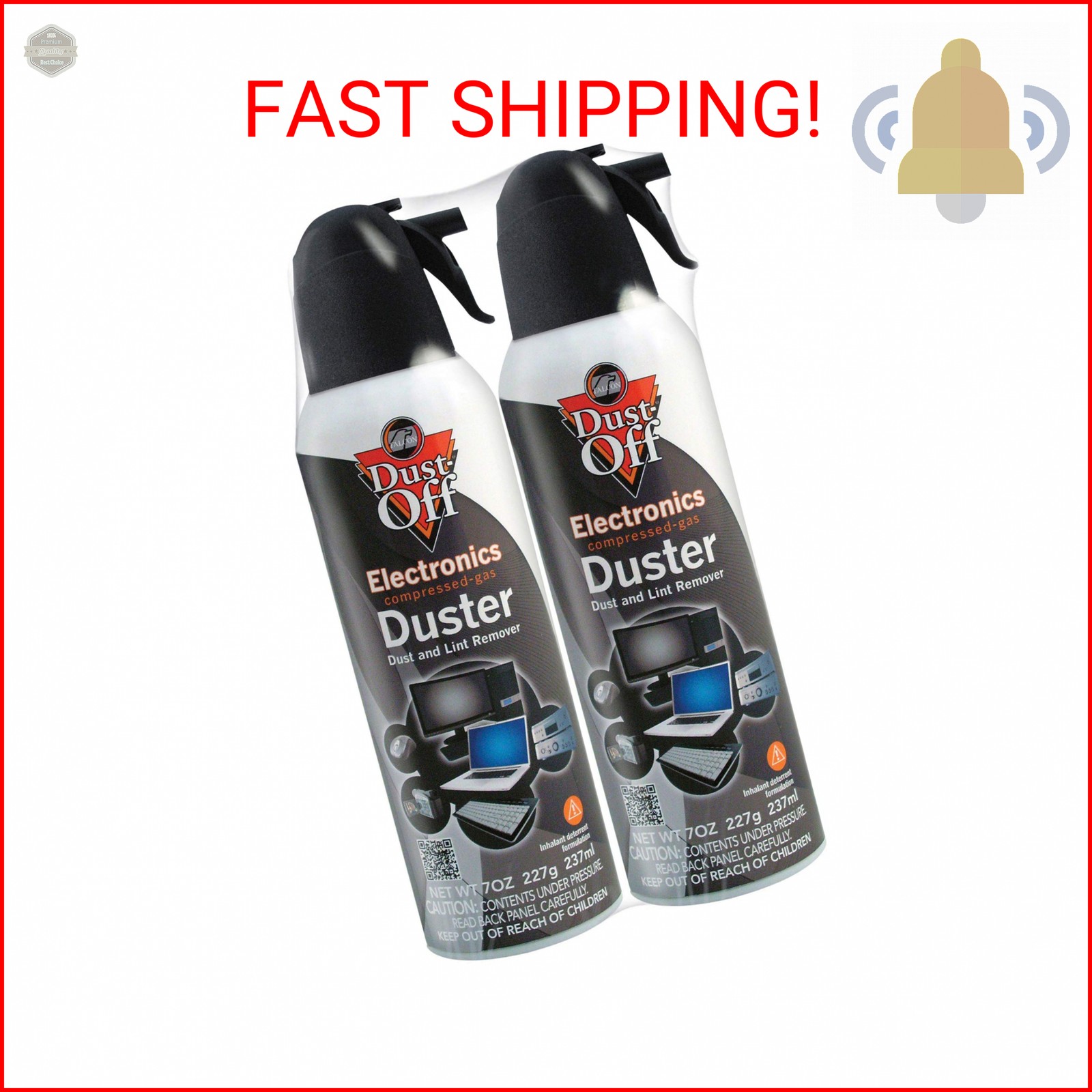 Dust-Off DPSM2 Disposable Duster, 7 oz. - Pack of 2