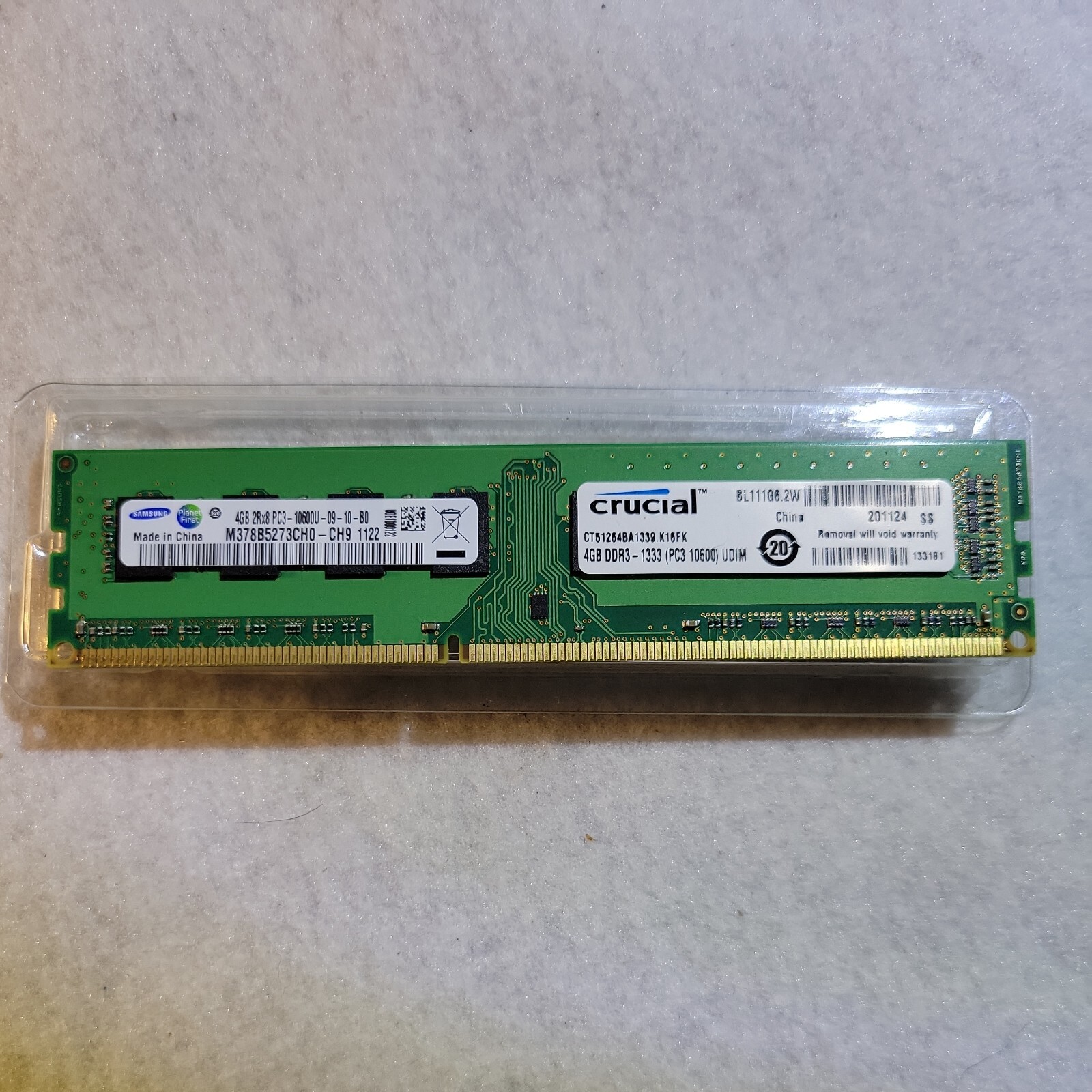 Samsung PC3-10666 4 GB DIMM 1333 MHz DDR3 Memory (M378B5273CHO-CH9)