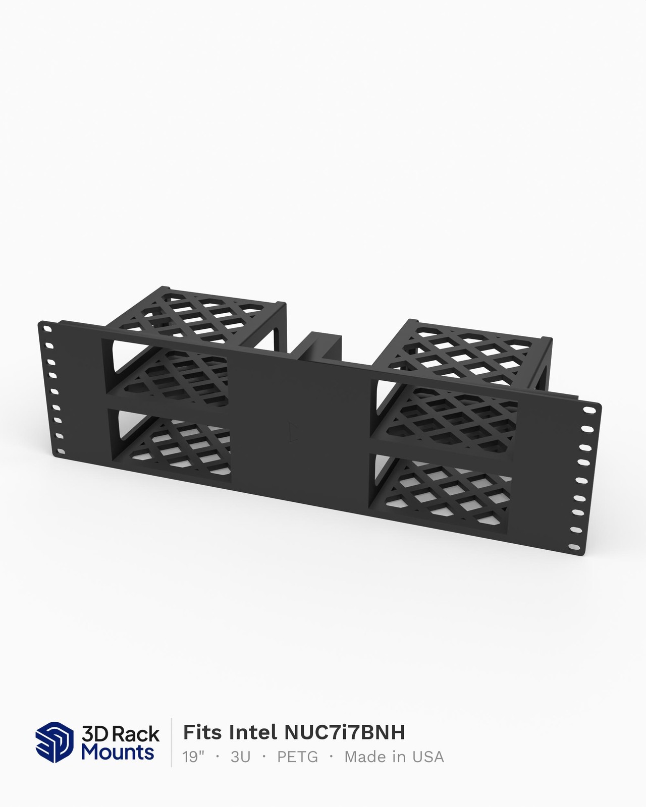 19" Intel NUC7i3BNH, NUC7i5BNH & NUC7i7BNH Quad Rack Mount - 3U (4x)