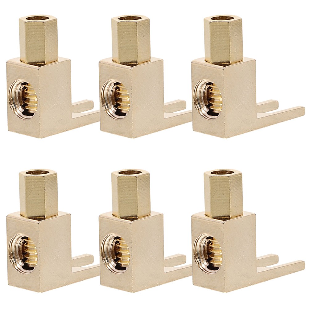Reusable Gold Plated Copper Y Spade Fork Connector for Vintage Hifi Sound System