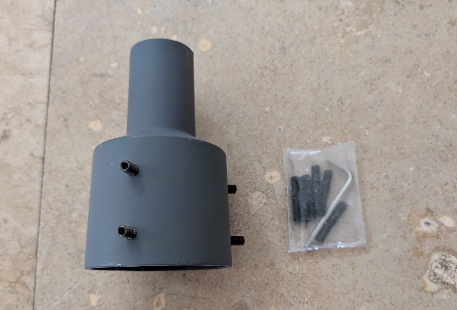 Genuine Starlink Pipe Adapter For Gen 2 Dish Gray 03512010-002