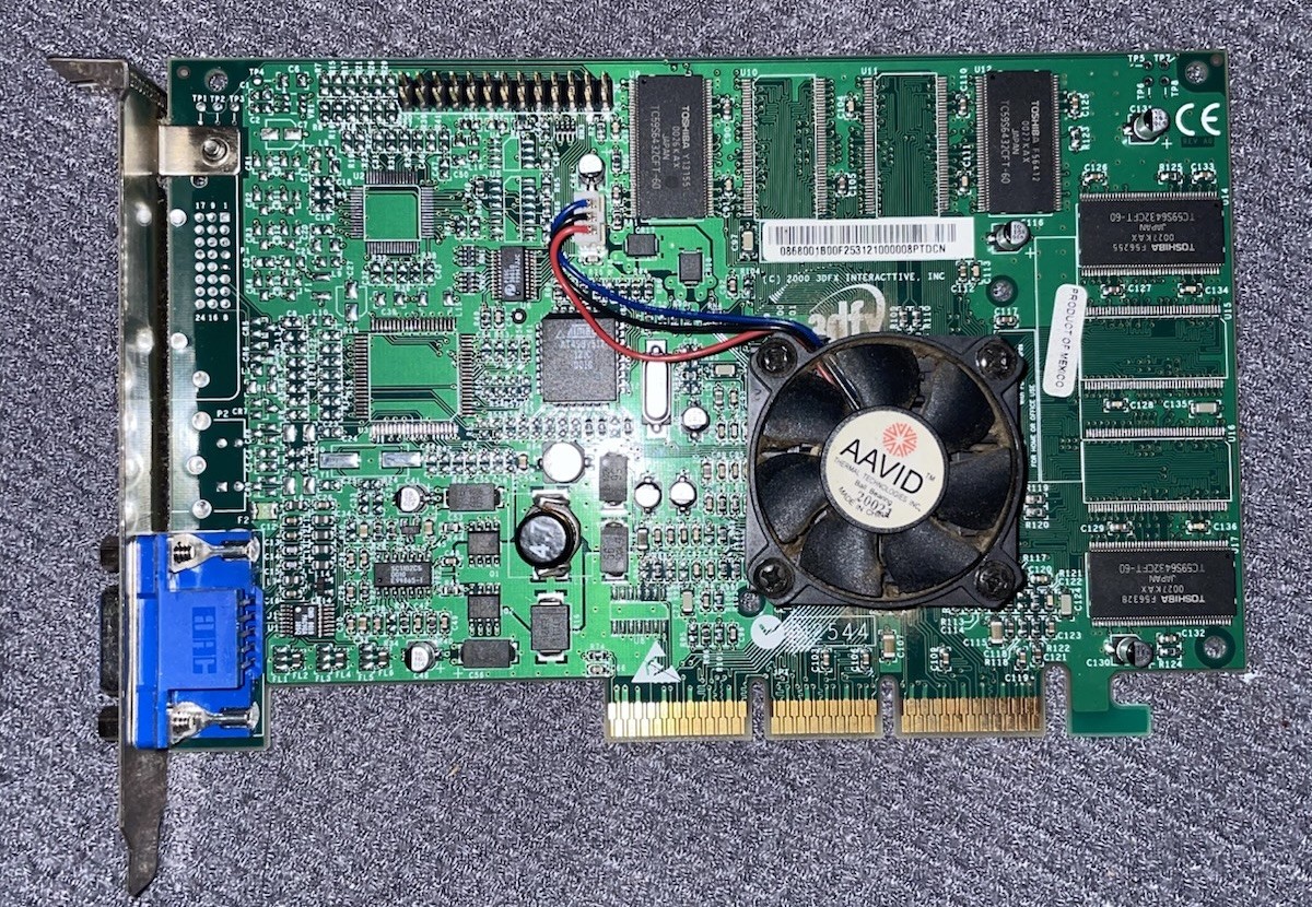 RARE Vintage 3dfx Voodoo4 4500 32MB AGP Graphics Card Tested
