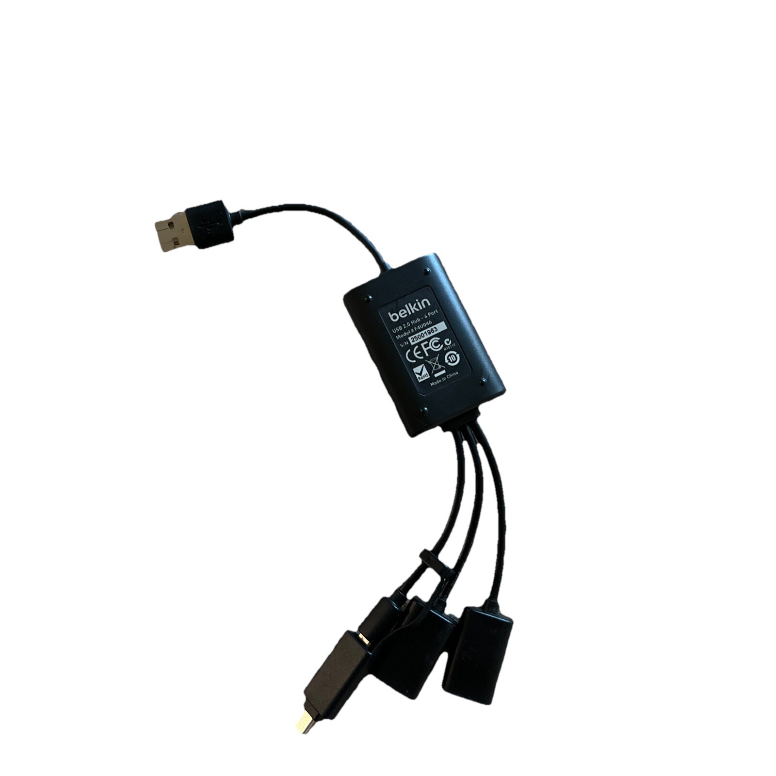 Belkin USB 2.0 4-Port Mobile-Flex Hub F4U046V
