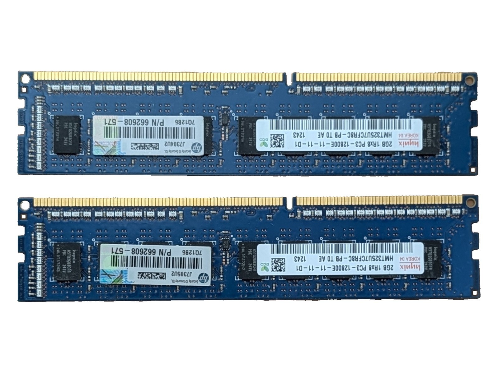 8GB 4x2GB PC3-12800E DDR3-1600 ECC UDIMM Server RAM HP 662608-571 hynix Nanya