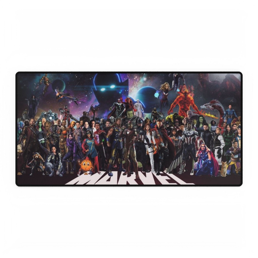 MCU Cosmic Universe Heroes Cast Lineup Mouse Pad Desk Mats Marvel Comics