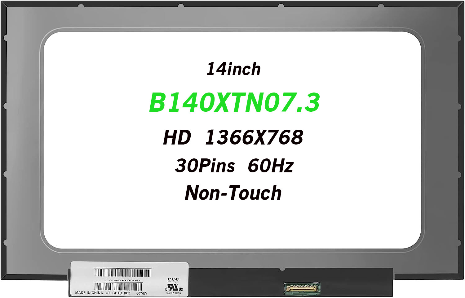 HP PN L61948-001 B140XTN07.3 for 14-DQ Series Laptop LED LCD Screen HD 1366x768