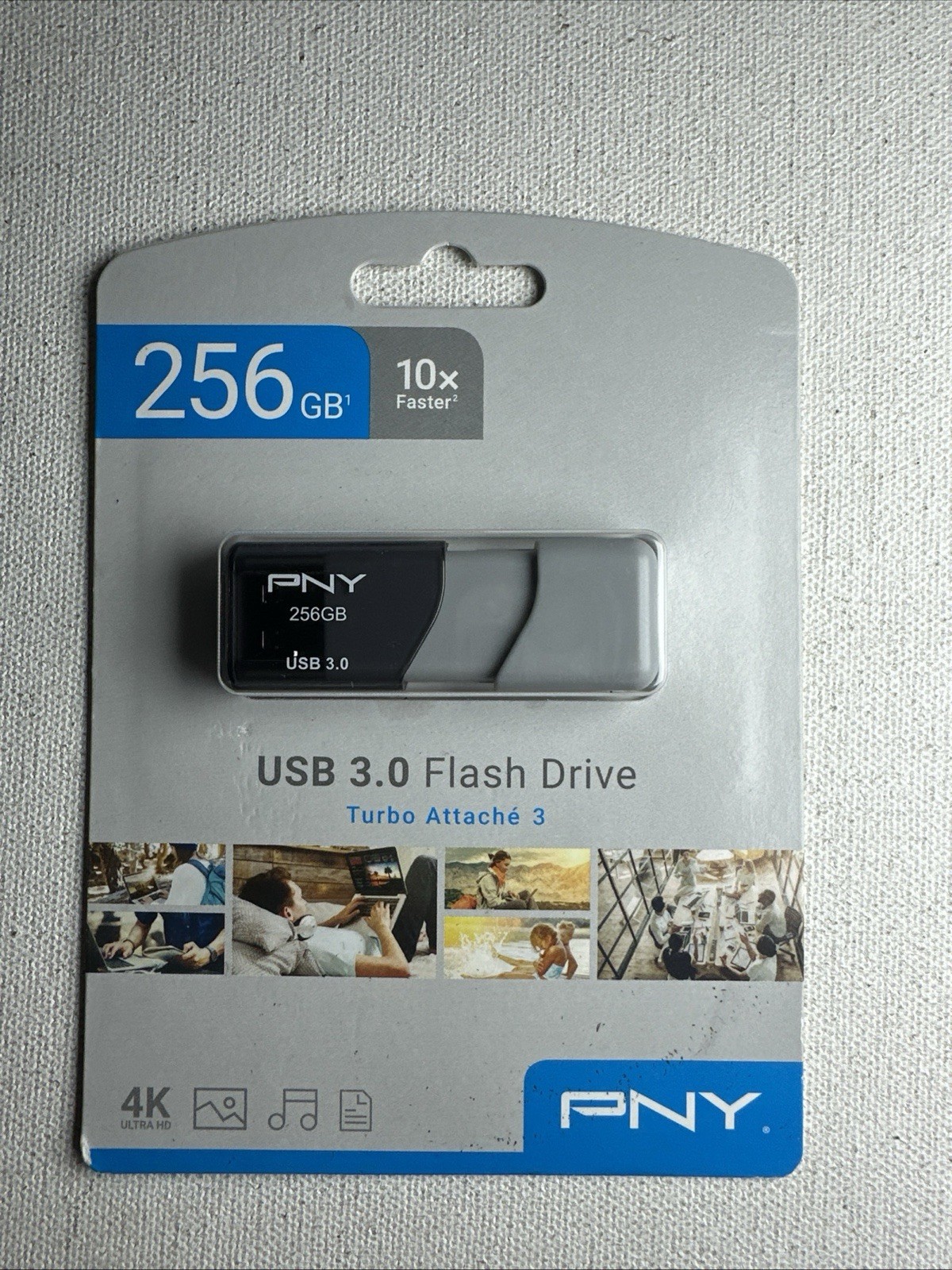 PNY 256GB USB 3.0 Flash Drive Turbo Attaché 3