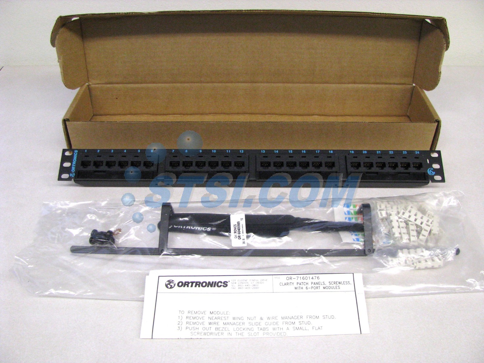 Ortronics Clarity 6 Cat6 24-Port Patch Panel OR-PHD66U24, New ~STSI