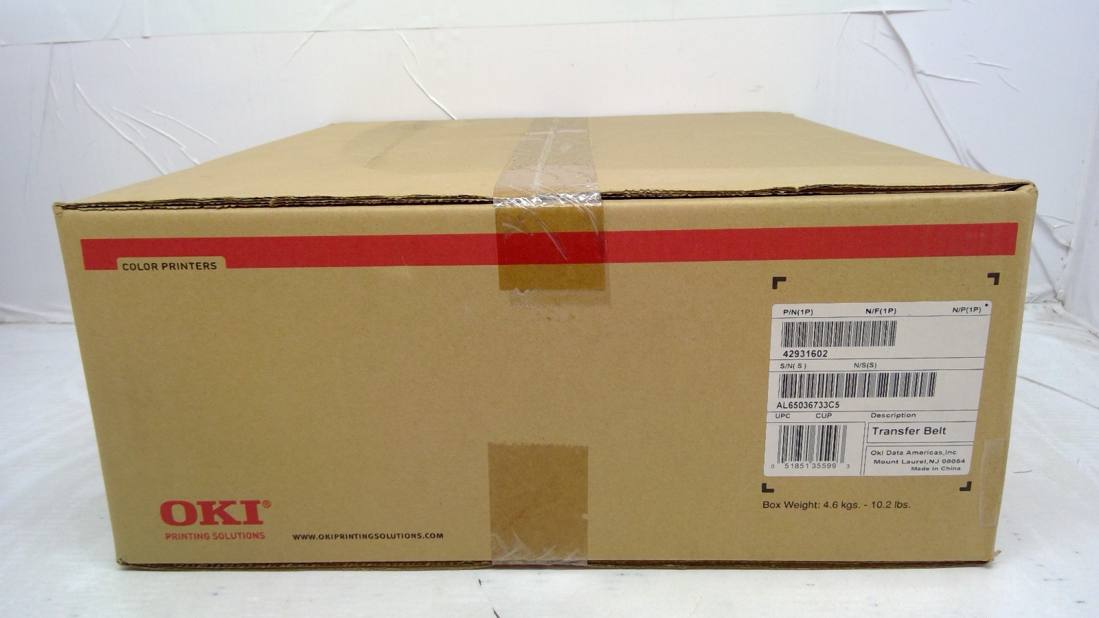 Genuine OKI Data C9600/C9800 Transfer Unit 42931602 42931601