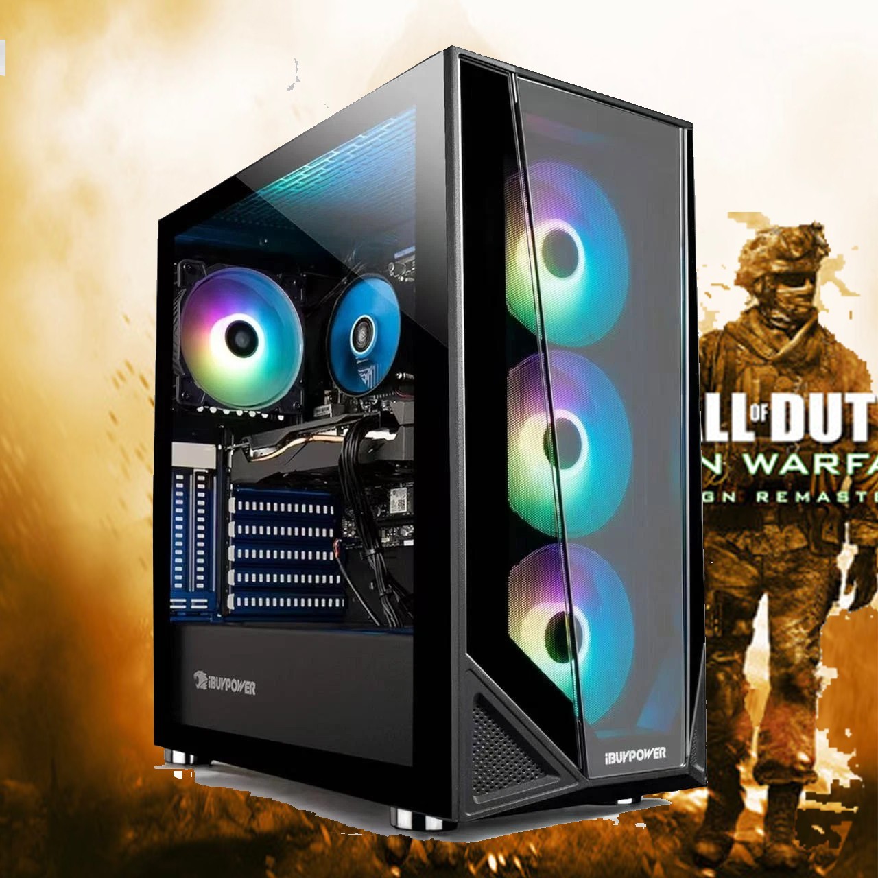 iBuyPower ARGB Gaming Desktop i7 8700 Compute PC 32GB RAM 1TB SSD GTX 1080 Win11