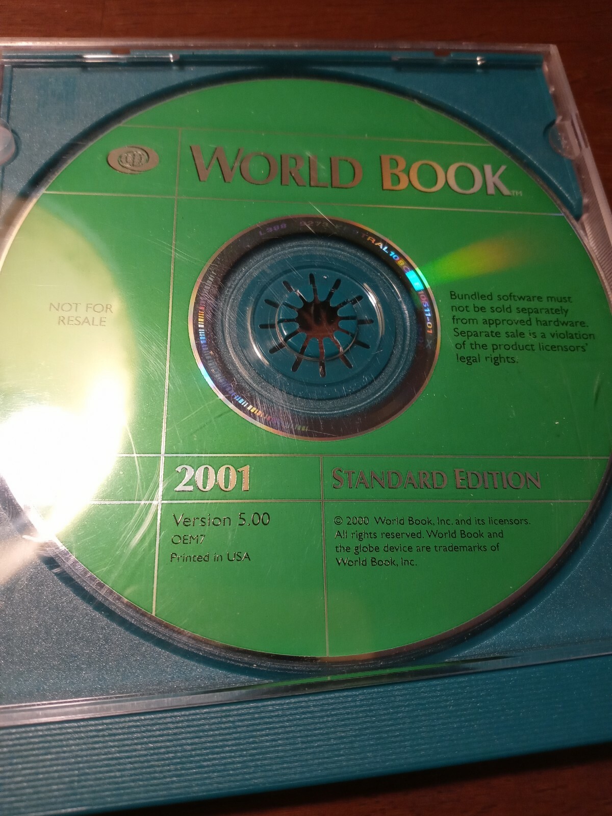 World Book Encyclopedia PC CD-ROM 2001 Standard Edition