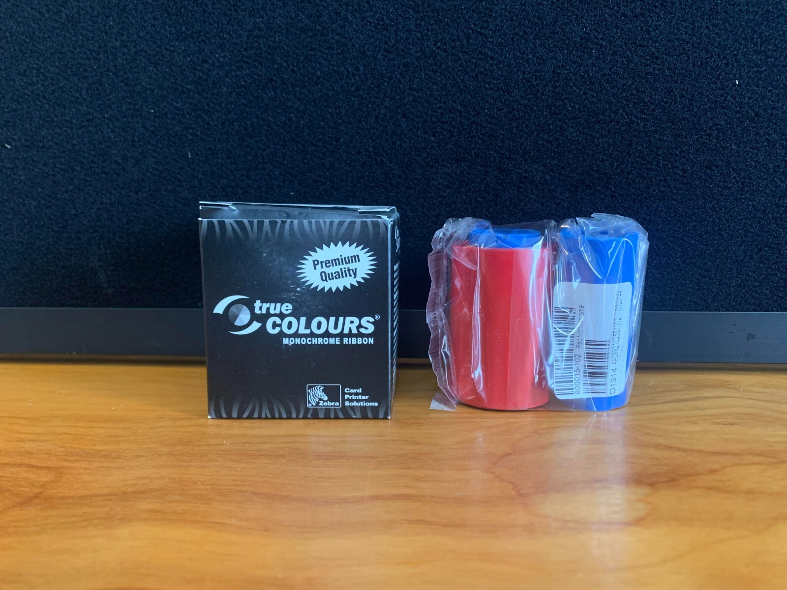 ZEBRA PRINTER 800015-102 MONOCHROME RED RIBBON FOR P310 and P420 CARD PRINTERS