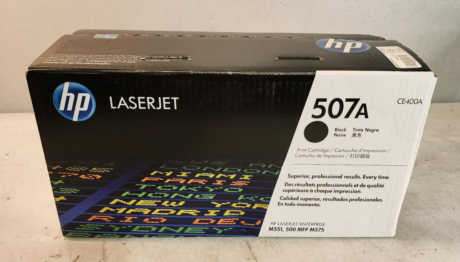 HP CE400A Black Toner Cartridge Genuine New Sealed Box 