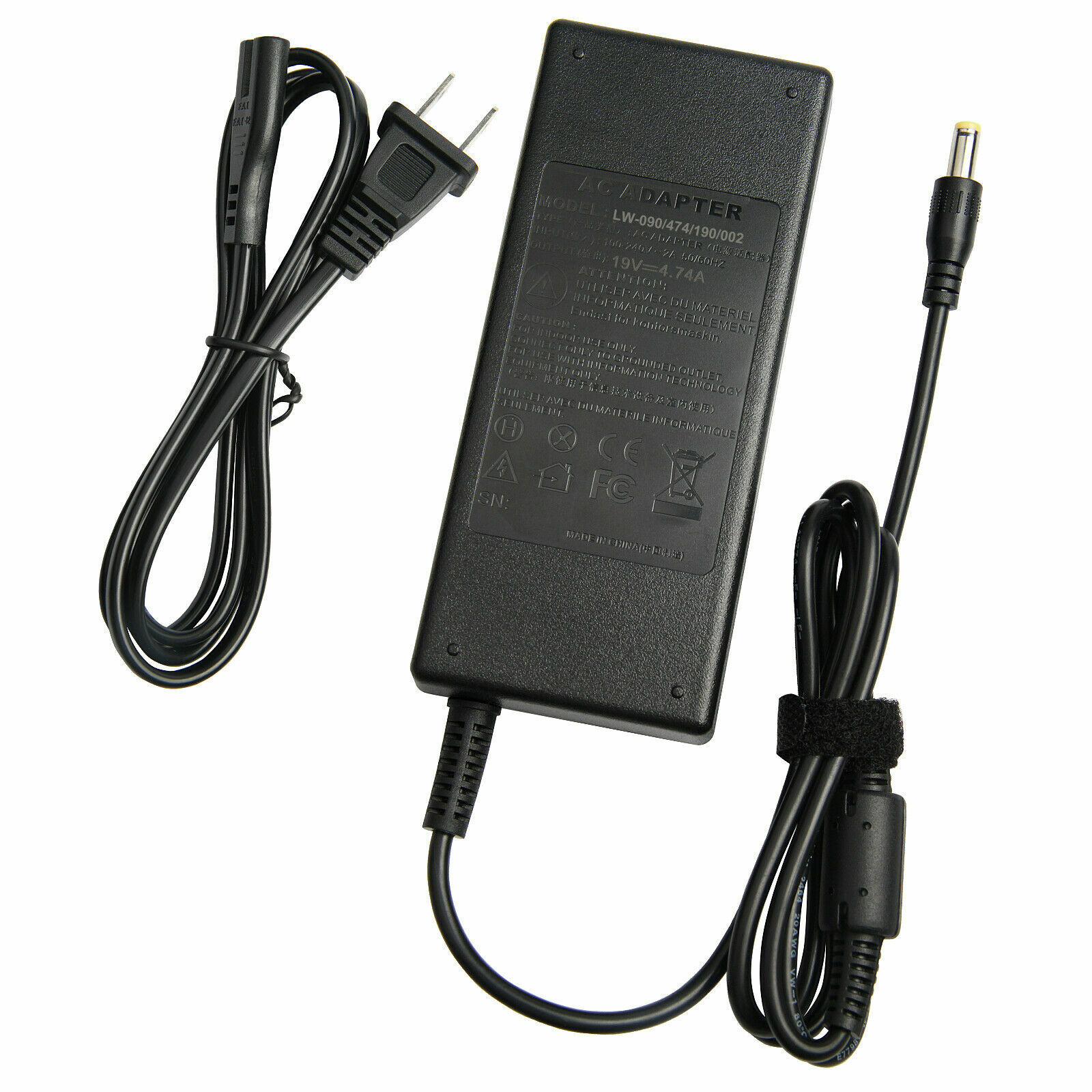 90W 19V AC Adapter Laptop Charger Power Cord for Toshiba Asus Acer 5.5mm*2.5mm