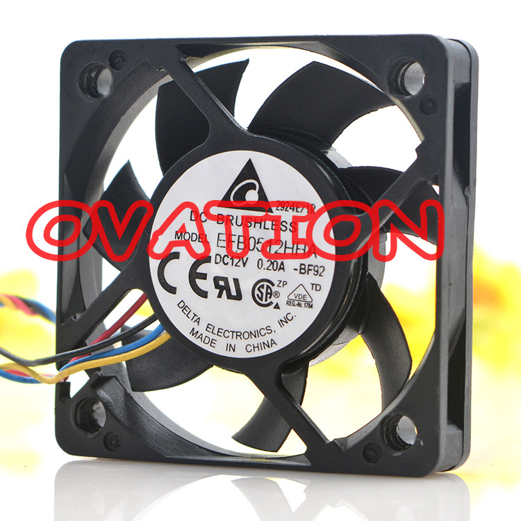 Delta EFB0512HHA 12V 0.2A 4-Wire PWM 5010 50x50x10mm DC Cooling Fan