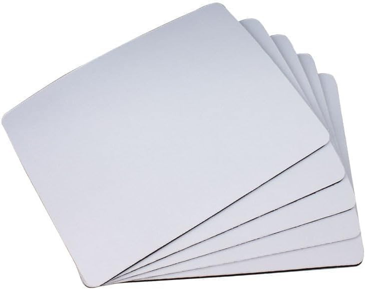 Ergonomic White Sublimation Mouse Pad with Wrist Rest - Perfect for DIY Printing