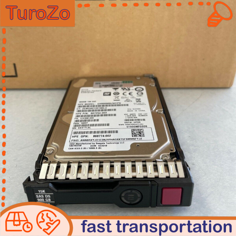870798-001 870765-B21, HPE 900GB 15K 12G 2.5" SAS HDD