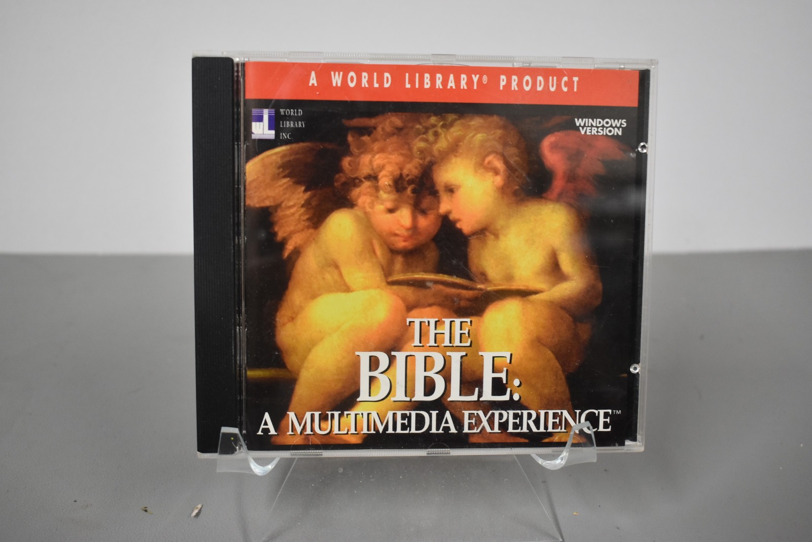 The Bible: A Multimedia Experience (Windows PC CD, 1995, World Library Inc) EX