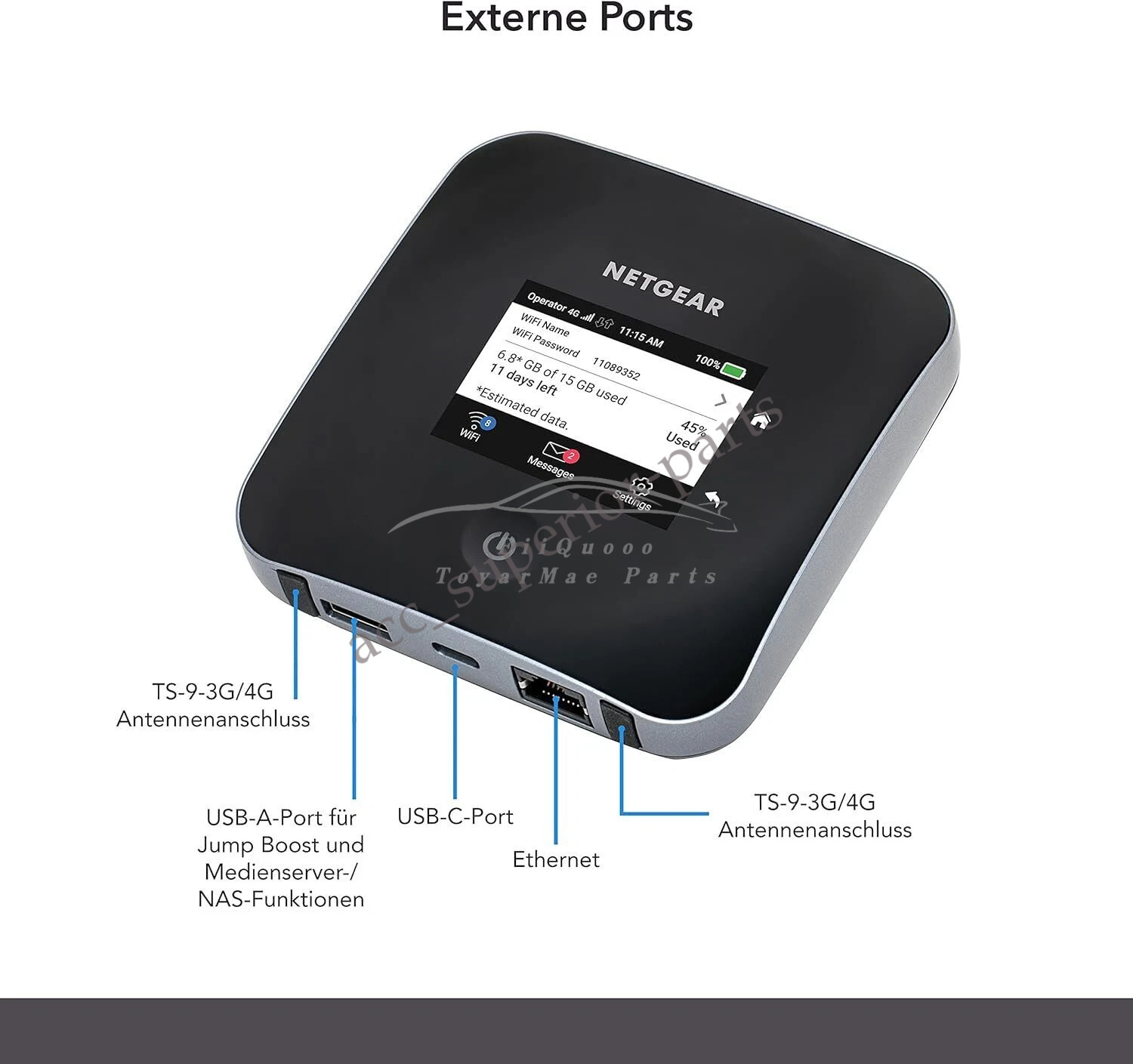 New Unlocked Netgear Nighthawk M2 MR2100 2000mbps 4G Mobile Hotspot WiFi Route