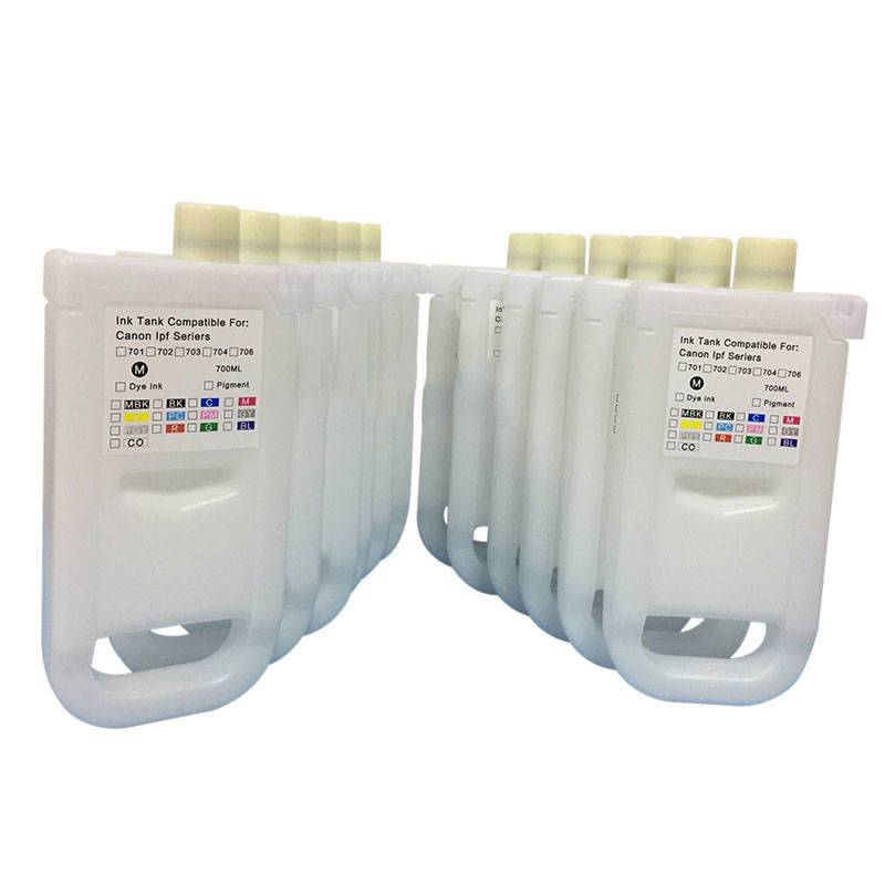 12pc PFI-57 Empty Refillable cartridge for Canon Pro-520 540 560 Pro 521 541 561