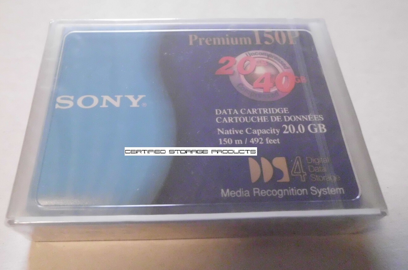 NEW 1/PK Sony DGD150P DDS-4 4mm 150M 20GB/40GB DAT40 Data Tape Cartridge 150P