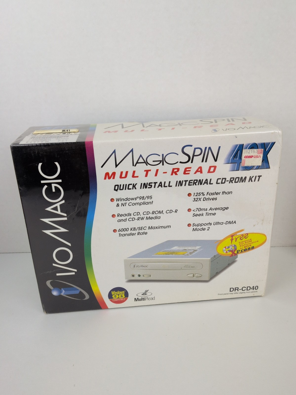 I/O Magic MagicSpin 40x Multi-Read CD-RDM Kit DR-CD40 - New Sealed