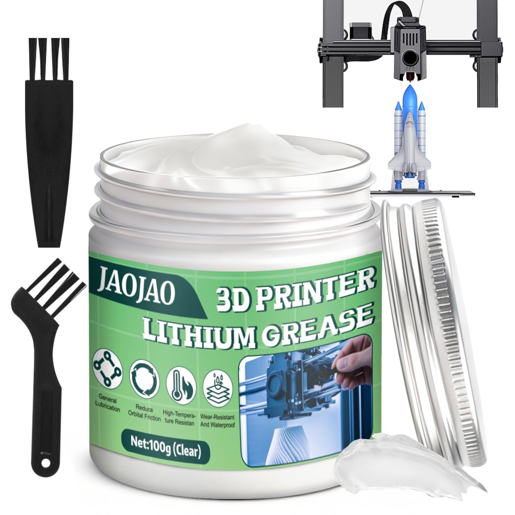 JAOJAO 100g 3D Printer Grease,Reduces Friction & Protects Rails & Bearings