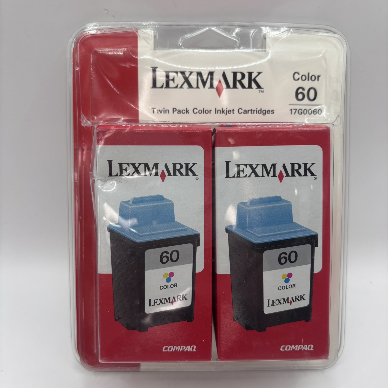 Lexmark 60 Color Ink Cartridge 17G0060 NIP Twin Pack