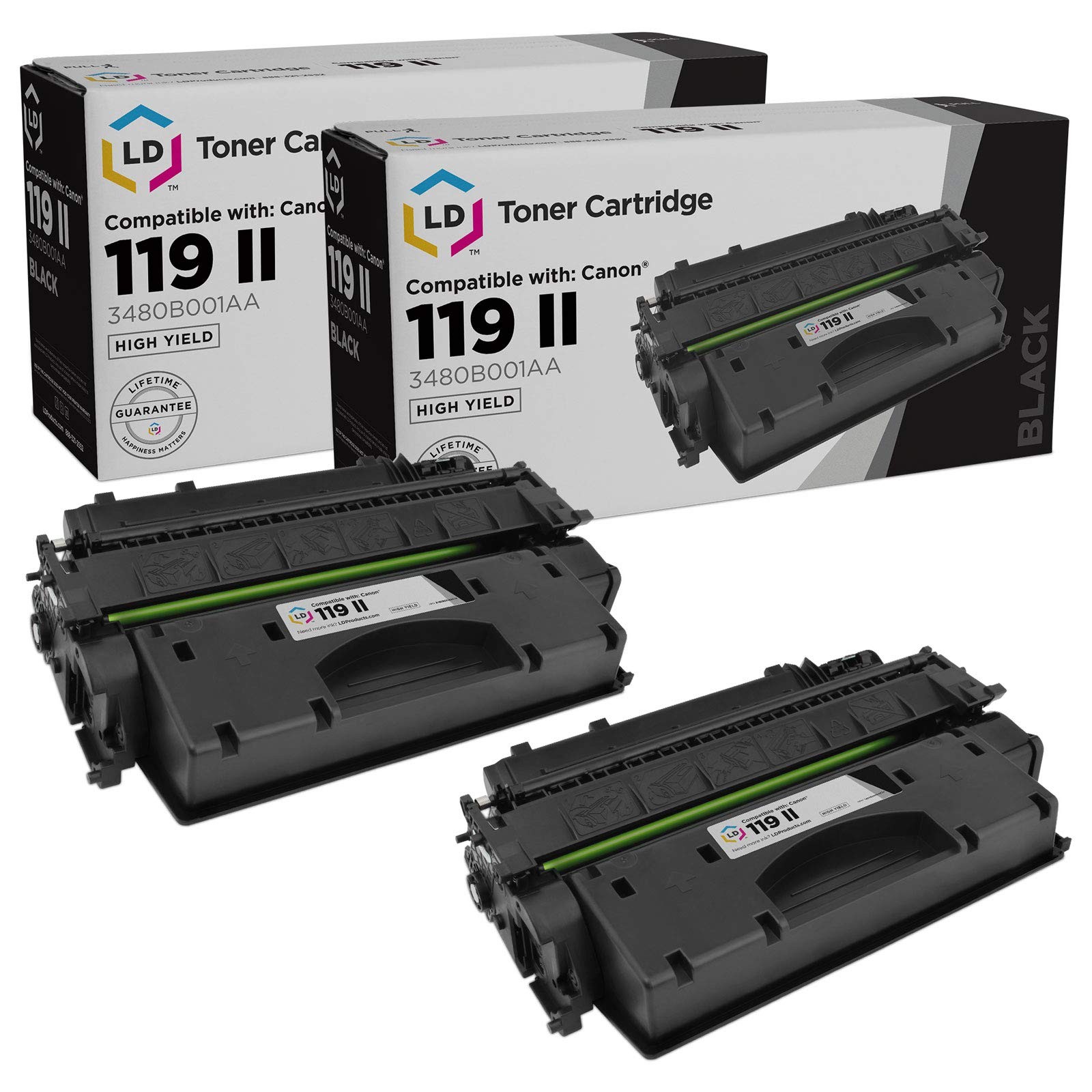 LD 2PK 3480B001AA for Canon 119II High Yield Black Toner Cartridge MF5950 MF5960