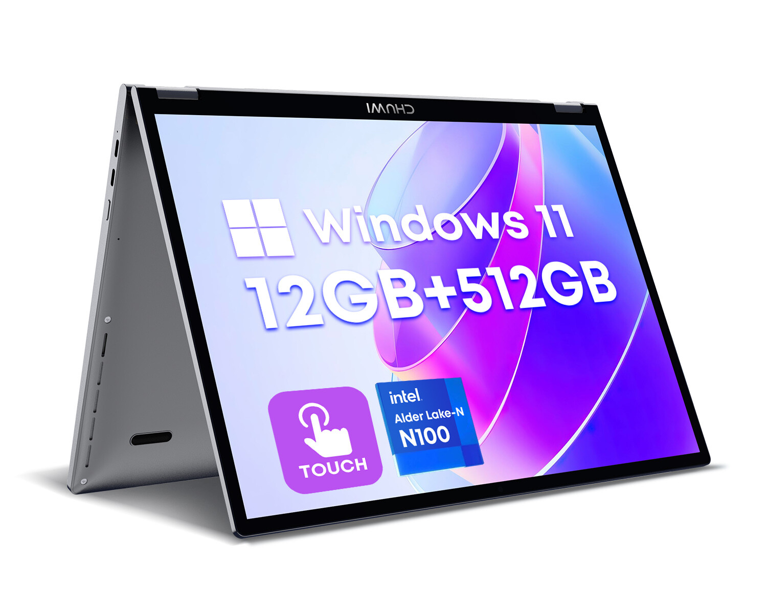 CHUWI 10.51'' MiniBook X Windwos 11 Intel N100 Touchscreen Laptop 12G+512G SSD
