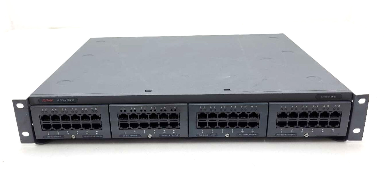 Avaya IP Office 500 V2 Control Unit 48-Port PBX Network Switch P/N: IPO IP500V2