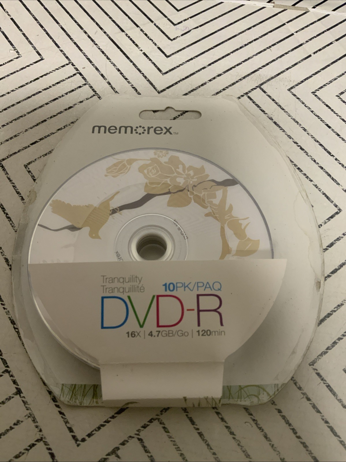 ☀️ 10-pack Memorex Tranquility Recordable DVD-R discs New Sealed