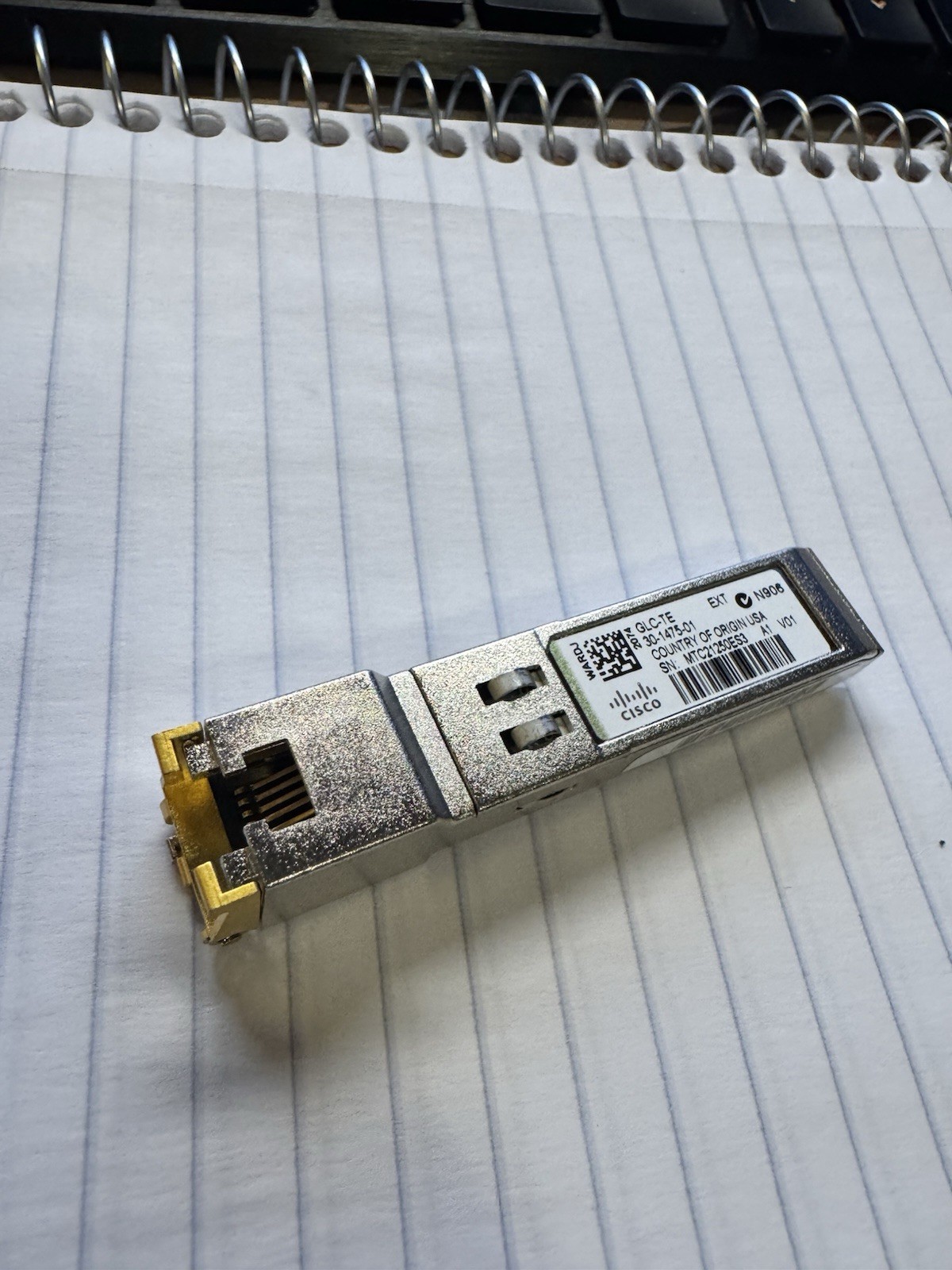 Cisco GLC-TE, 30-1475-01, transceiver - Silver