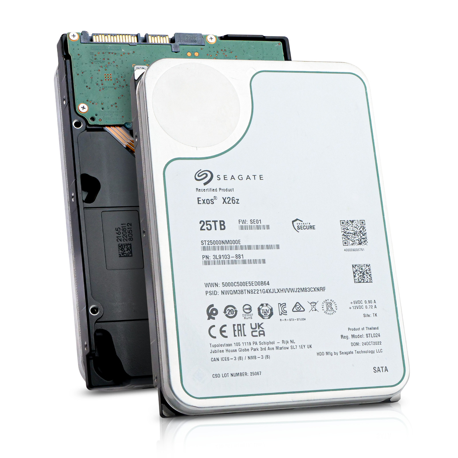 Seagate Exos Xz 25TB ST25000NM000E 7.2K RPM SATA 6Gb/s Host-Managed SMR 3.5" HDD