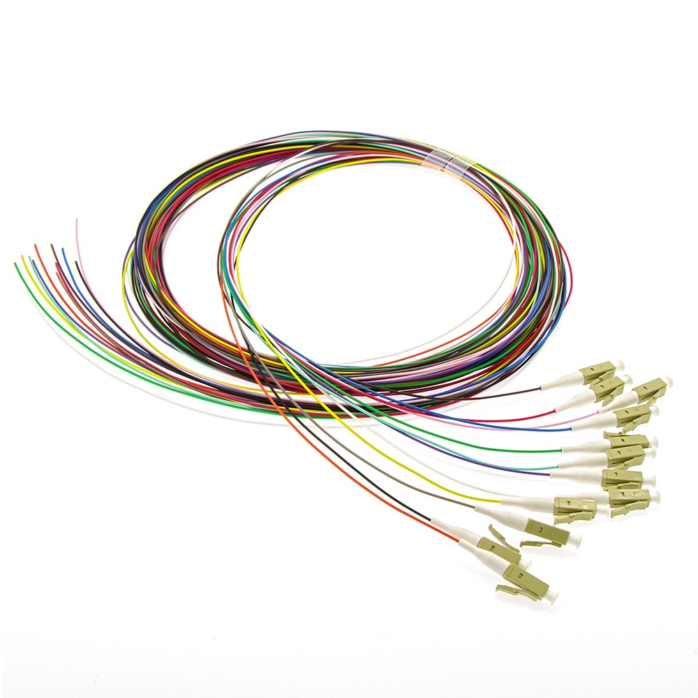 15 Pack of 12-Pack 3m LC/UPC OM3 Multimode Multicolor Pigtail