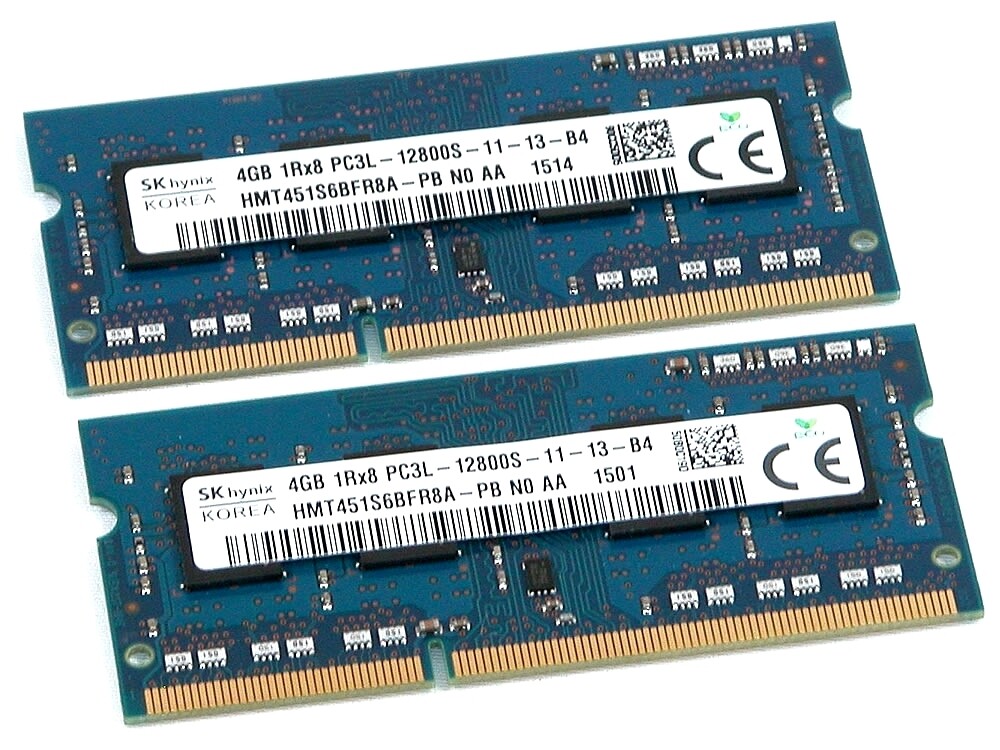 QTY 14 X 4GB (56GB TOTAL) SK HYNIX HMT451S6BFR8A-PB PC3L-12800s SODIMM
