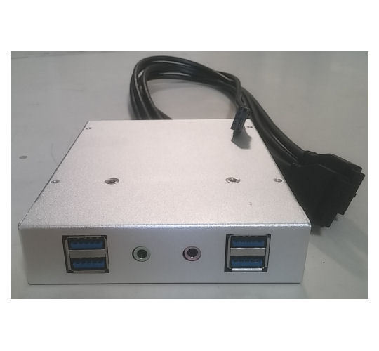 Silverstone  (4xUSB3.0, 2xAudio)  USB3.0 Upgrade Kit - G11902740 (Silver)