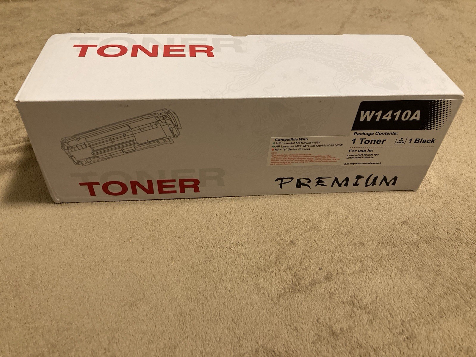 4 total Black Toner Cartridges HP Laser jet M110W/M140W, E Series, MPP M140W
