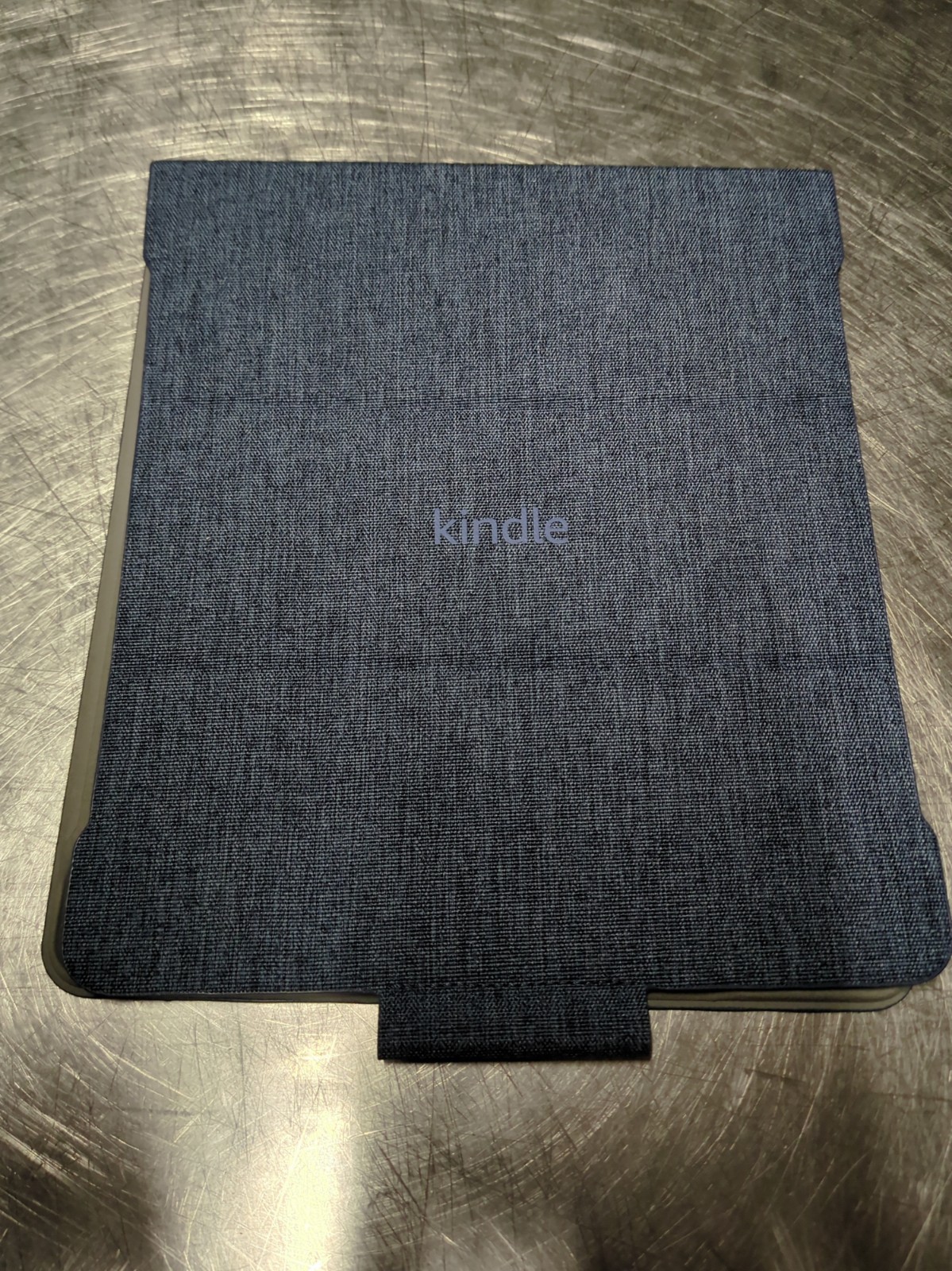 Amazon Kindle Scribe Fabric Folio Cover w Magnetic Attach for Kindle Scribe Blue