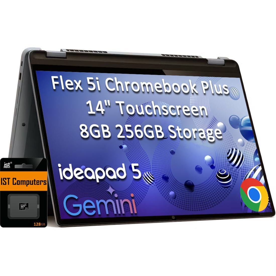 Lenovo IdeaPad 5 Flex 5i Chromebook Plus 14 in + 2-in-1 i3-1315U 512GB 8GB RAM